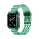 Green Lion Ultra Transparent TPU Watch Band with Case Apple Watch 44mm for  - Green