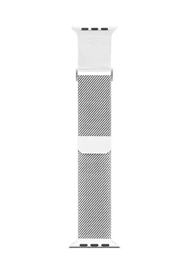 Green Lion Hybrid Mesh Band for Apple Watch 44 / 49mm - Silver