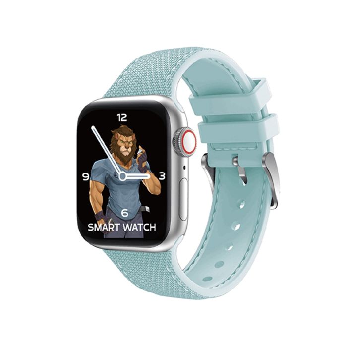 Green Lion Elite Silicone with Style StrapApple Watch 44/45/46/49mm - Ice Blue 