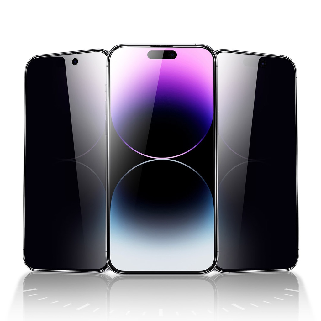 Green Lion 9H Steve Privacy Screen Protector for iPhone 15 - Black