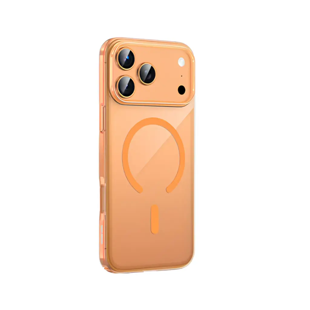 Green Lion MagSafe Delgado Case for iPhone 17 Pro - Orange Titanium