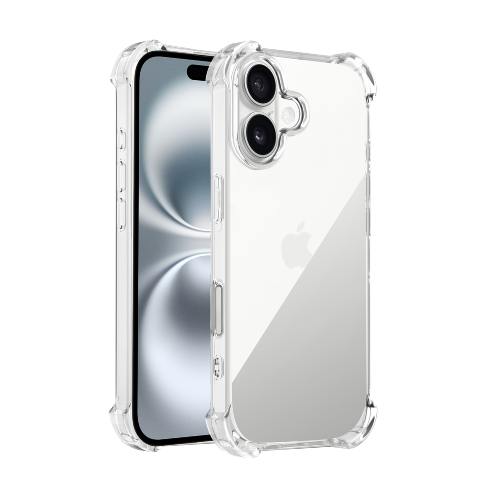 جراب Green Lion المضاد للصدمات لهاتف iPhone 16 - شفاف