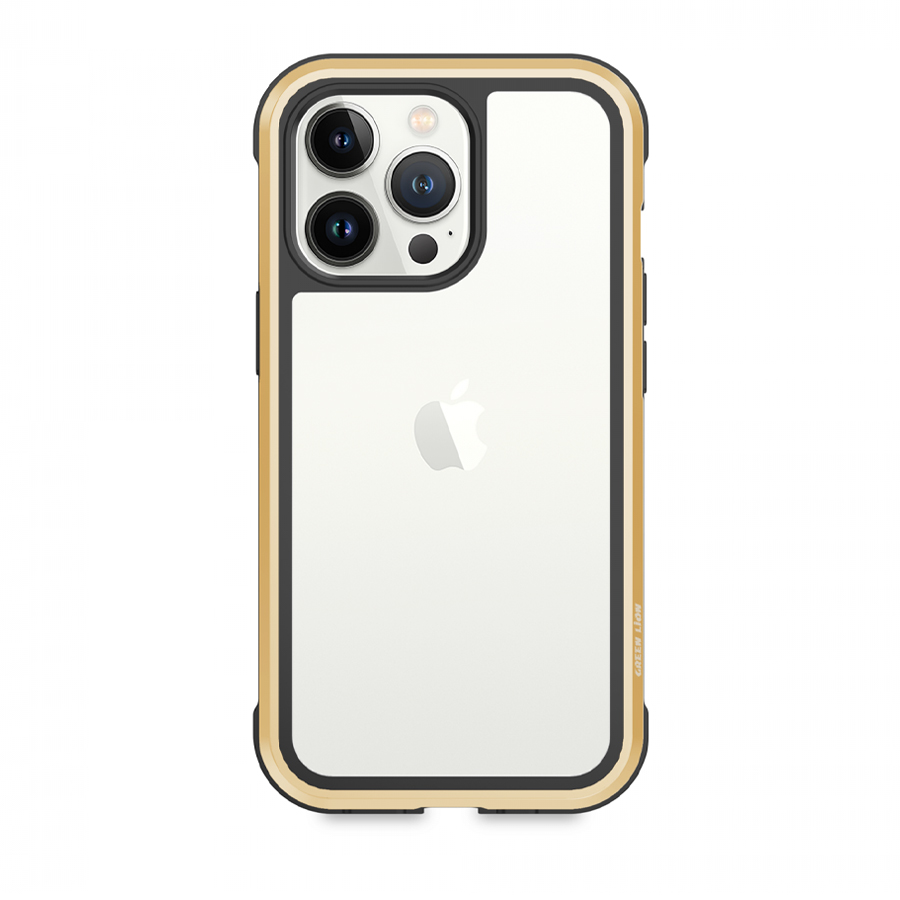Green Lion Hibrido Shield Case for iPhone 13 Pro ( 6.1" ) - Gold