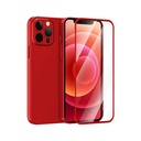 Green Lion Carcasa 360° Plus Phone Case with HD Glass for iPhone 12 Pro - Red