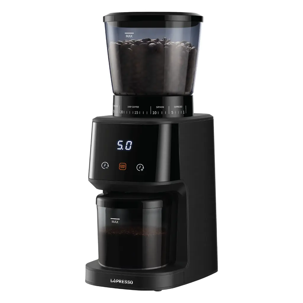 Lepresso Conical Burr Grinder - Black