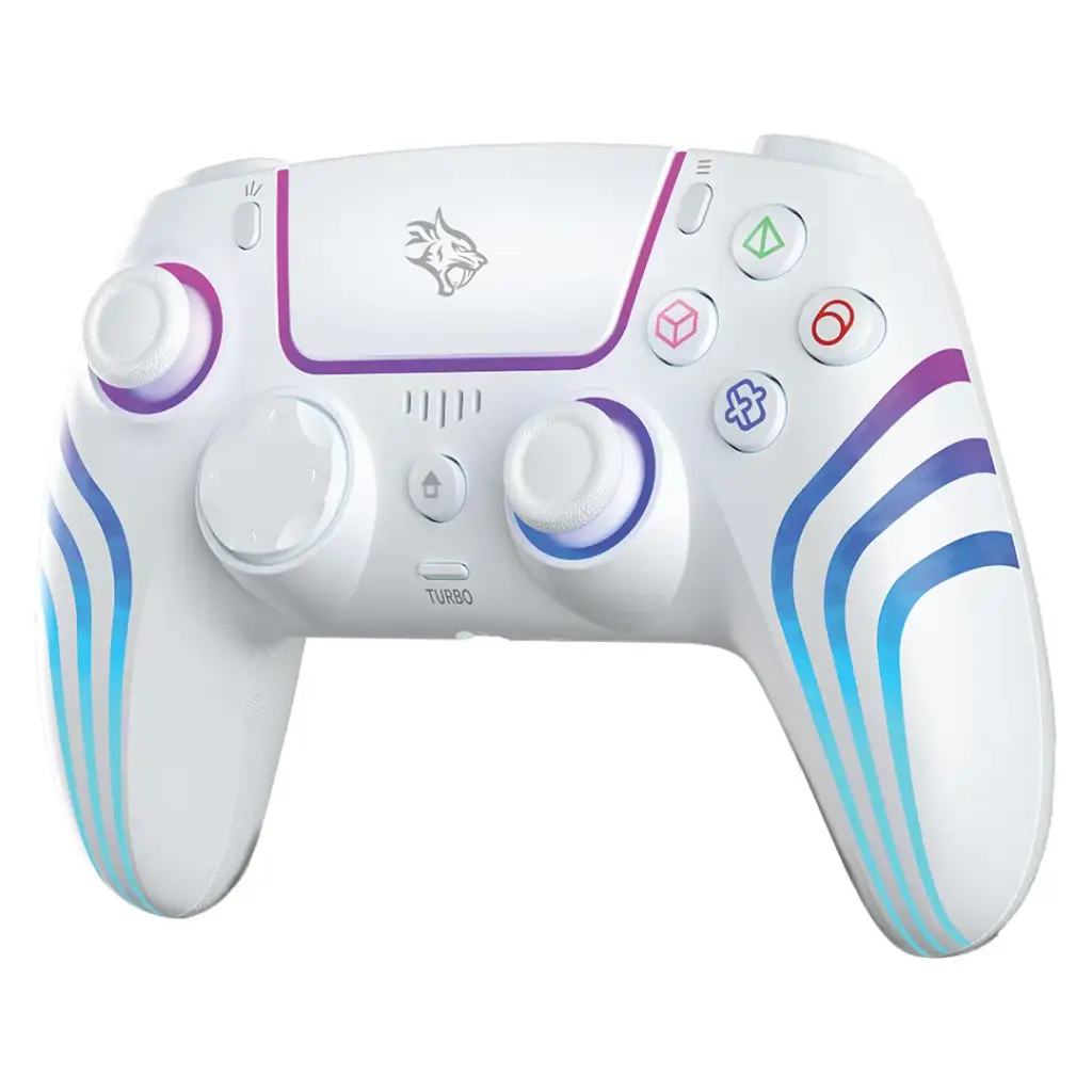 Porodo Gaming Shadowx Wireless PS5 Controller with Touchpad & Vibration - White