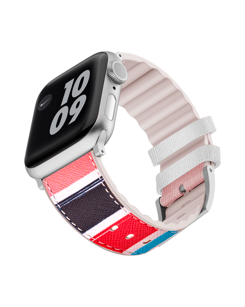 حزام جلدي فني من Viva Madrid Venturx لساعة Apple Watch مقاس 42/44/45/46/49 مم - Lineal