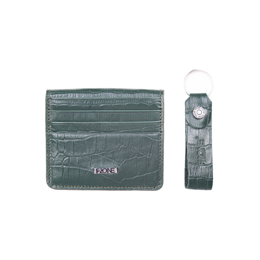 FZONE -Bifold Slim wallet genuine leather - Green