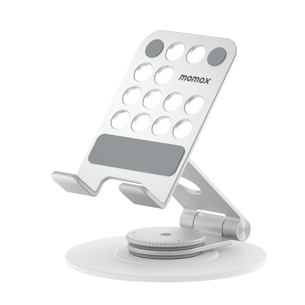 Momax Fold Stand Rotatable Phone Stand Silver