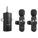 Porodo Audix Elite 3 In 1 Lavalier Microphone - Black