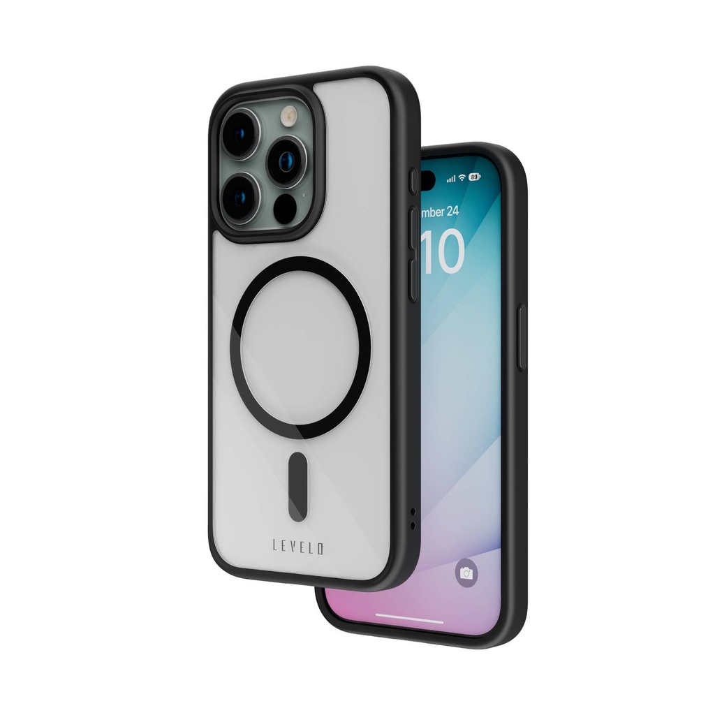 Levelo Magsafe Solo Case iPhone 15 Black