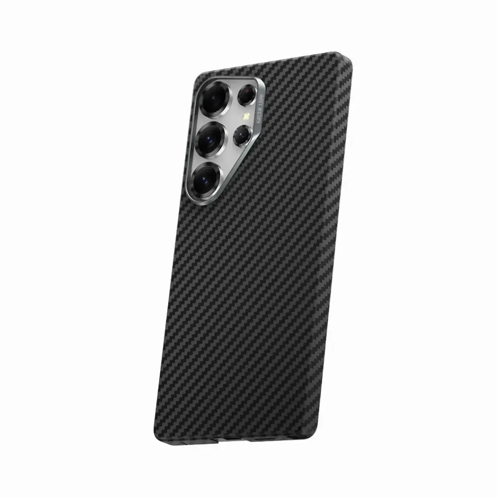 Green Lion MagSafe Kevlar Armor Case for Galaxy S25 Ultra - Black 