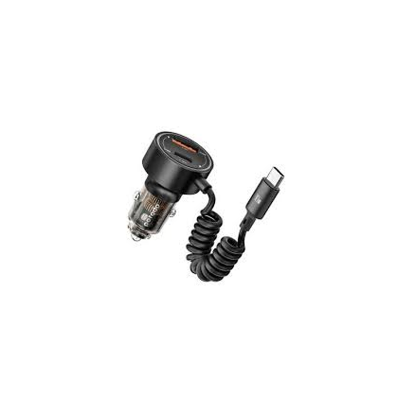 Porodo 60W Transparent Dual Port Car Charger PD 30W