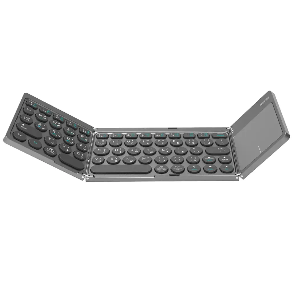 Green Lion Tri-Fold Wireless Keyboard Scissor-Switch Structure - Gray