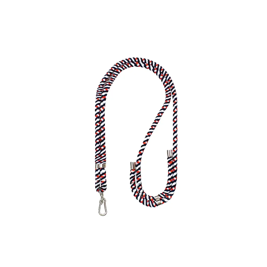 Green Lion Crossbody Lanyard Compatible with Mobile Phones - Blue / Red / White