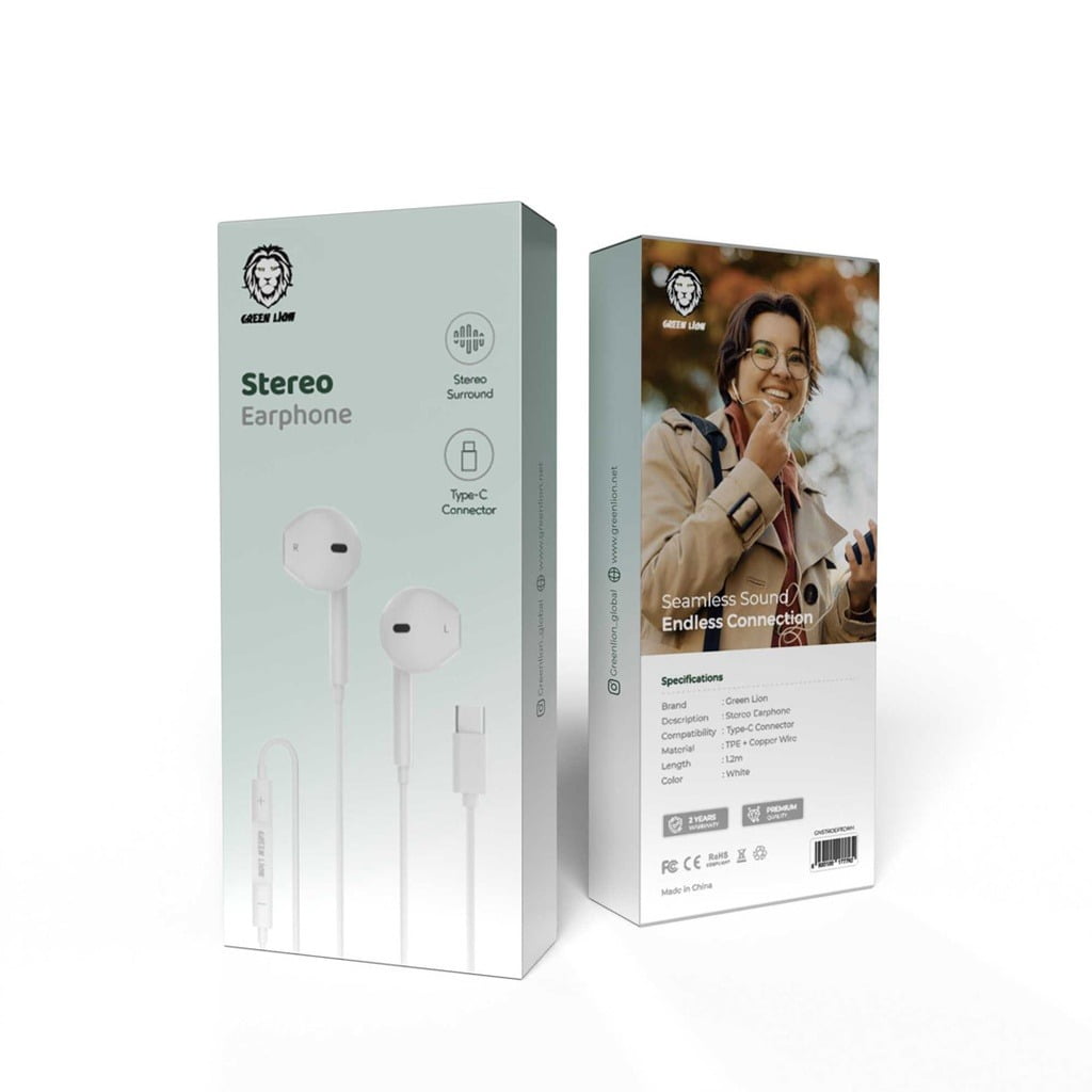 Green Lion Mono Earphone With Type-C Connector 