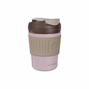LePresso Tumbler Mug Stainless Steel with Dual-Sip, 350mL Capacity - Pink