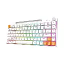 Porodo Gaming 84 Keys Mechanical Gaming Keyboard - White