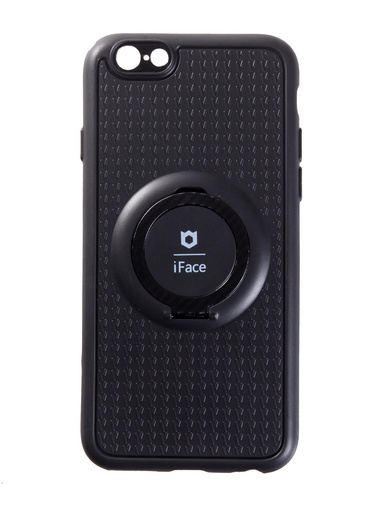 [CVRBCIP6] iFace Holder and Ring Case For Apple iPhone 6 - Black