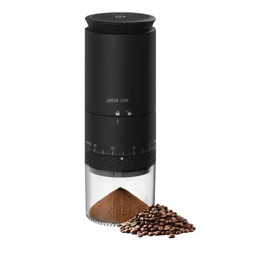 [GNGRND45BK] Green Lion Grind Pro Coffee Grinder-Rechargeable - Black
