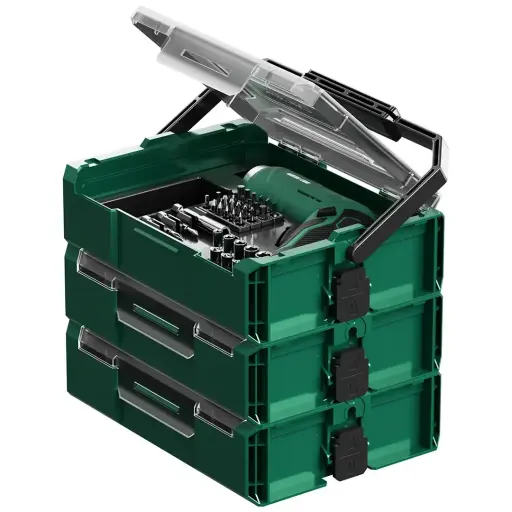 [GNGTS700TSGN] Green Lion Gts-700 Tool Kit Set - 213 Pieces- 3.7V 1500Mah - Green