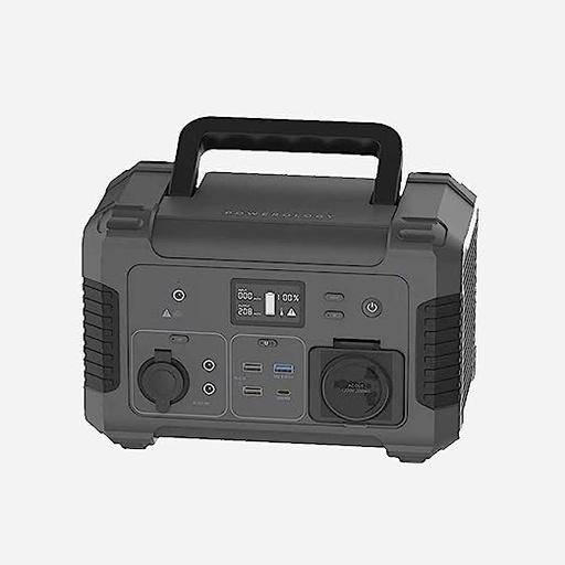 [PGN300PDBK] Powerology Portable Power Generator QC 18W, Solar Panel For Re-Charge The Generator,(78000mAh 300W,Black)