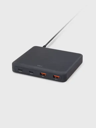 [UNIQ-SURGEM100W] Uniq Surge Mini 100W 4Usb Charging W/ Duo Type-C Pd & Qc 3.0 (Black)