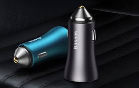 [BSC-C6] Baseus Car Charger Golden Contactor Dual U Intelligent