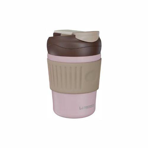 [LPPBCFFCPK] LePresso Tumbler Mug Stainless Steel with Dual-Sip, 350mL Capacity - Pink