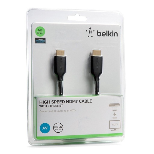 [F3Y021BT5M] Belkin Hdmi To Hdmi Audio Video Cable 5m