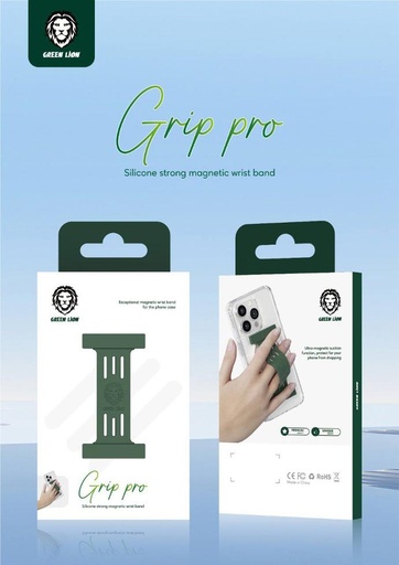 Green Lion Grip Pro Silicone Magnetic Wrist Band