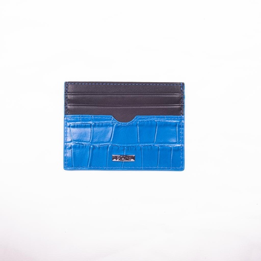 Fzone Leather Wallet Slim Card Holder - Blue