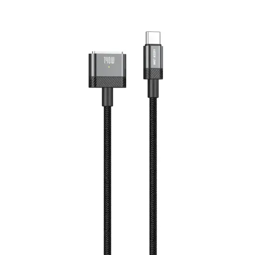 [GNMGCMACBK] Green Lion USB-C to MagSafe 3 Magnetic Charging Cable - Black