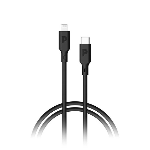 [P3BCLBK] كابل بيانات وشحن Powerology USB-C Lightning (3 متر/9.8 قدم)