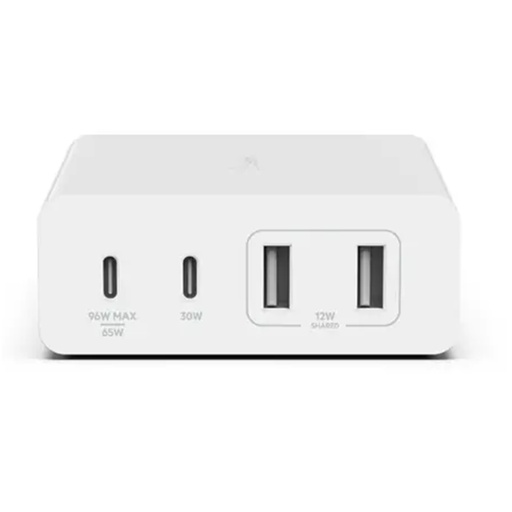 [WCH010MYWH] Belkin Boost Charge Pro 4-Port GaN Charger 2x USB-C 2x USB-A 108W - White