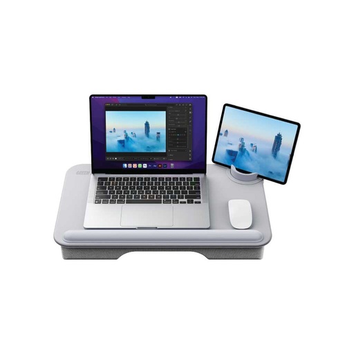 [GNMULFLAPDKGY] Green Lion Multi-Functional Cushioned Lap Desk 17 - Gray