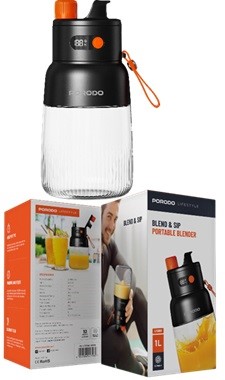 [PD-LFST068-BKOG] Porodo Lifestyle Blend & Sip Portable Blender