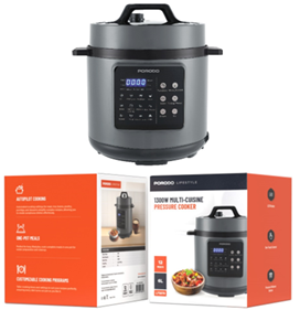 [PD-LFST070-BK] Porodo Lifestyle 1300W Multi-Cuisine Pressure Cooker