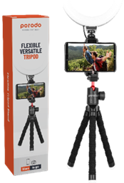 [PD-TRPH-BK] Porodo Flexible Versatile Tripod 33Cm