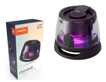 [PD-STMS3W-BK] Porodo Soundtec Charme Magnetic Speaker