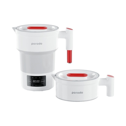 [PD-KTLD850W-WH] Porodo Lifestyle Portable Folding Electric Kettle - White