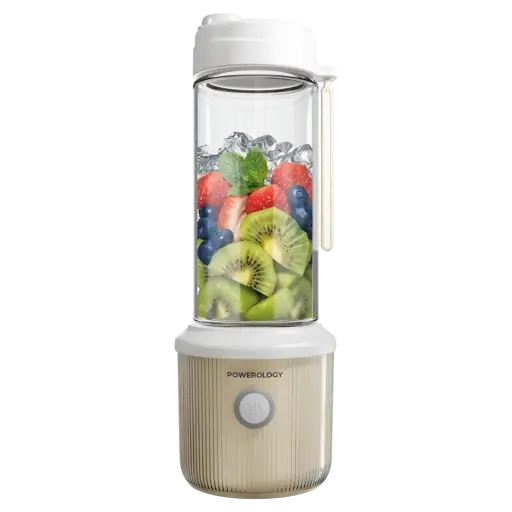 [PSM013WH] Powerology Press & Refresh Portable Blender Juicer 450ML 126W-White