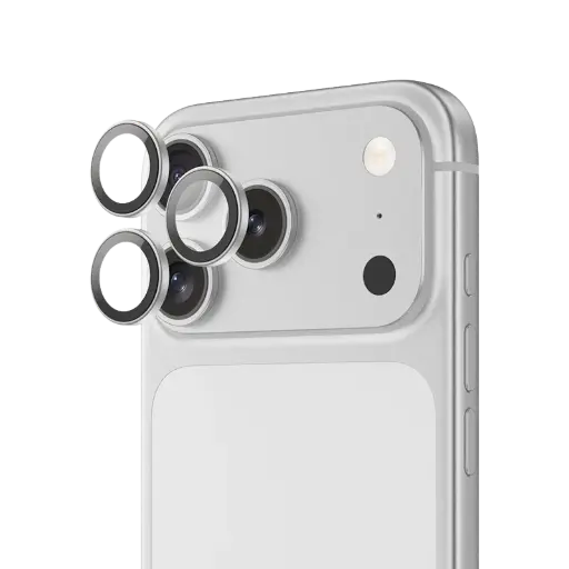 [GNCMHDP17PM] Green Lion Classic Camera Lens Protector for iPhone 17 Pro / Pro Max - Silver