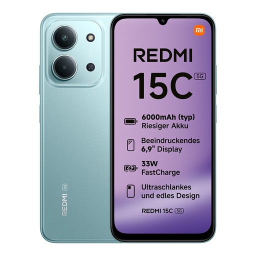 [MI15C8256GN] Redmi 15C 5G 8/256GB أخضر
