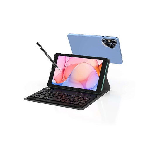 [P800] هاتف Telzeal P800 بشاشة 8 بوصات وتقنية 5G وواي فاي باللون الأزرق