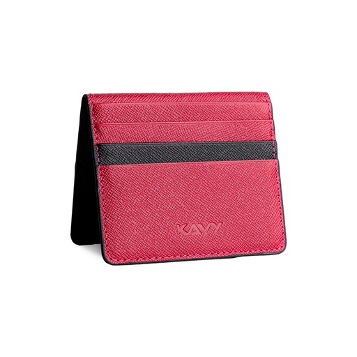 [KAVYBFOLD] Kavy Slim Wallet Front Pocket Leather (Maroon)