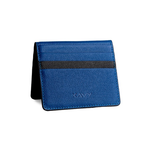 [KAVYBFOLD] Kavy Slim Wallet Front Pocket Leather (Blue)