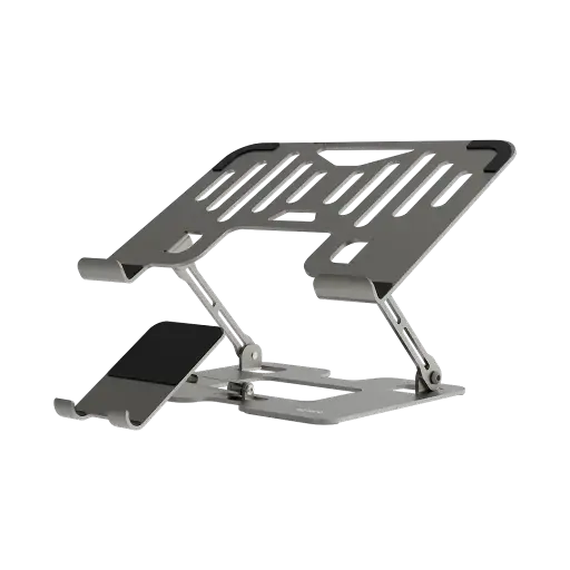 [PD-HSM09-SL] حامل بورودو الذكي القابل للطي متعدد الأجهزة - فضي