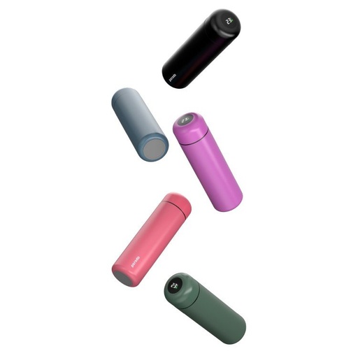 Porodo Smart Water Bottle with Temperature Indicator 500ml (Round Shape)