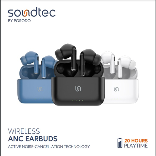 Porodo Soundtec Wireless ANC In-Ear Earbuds